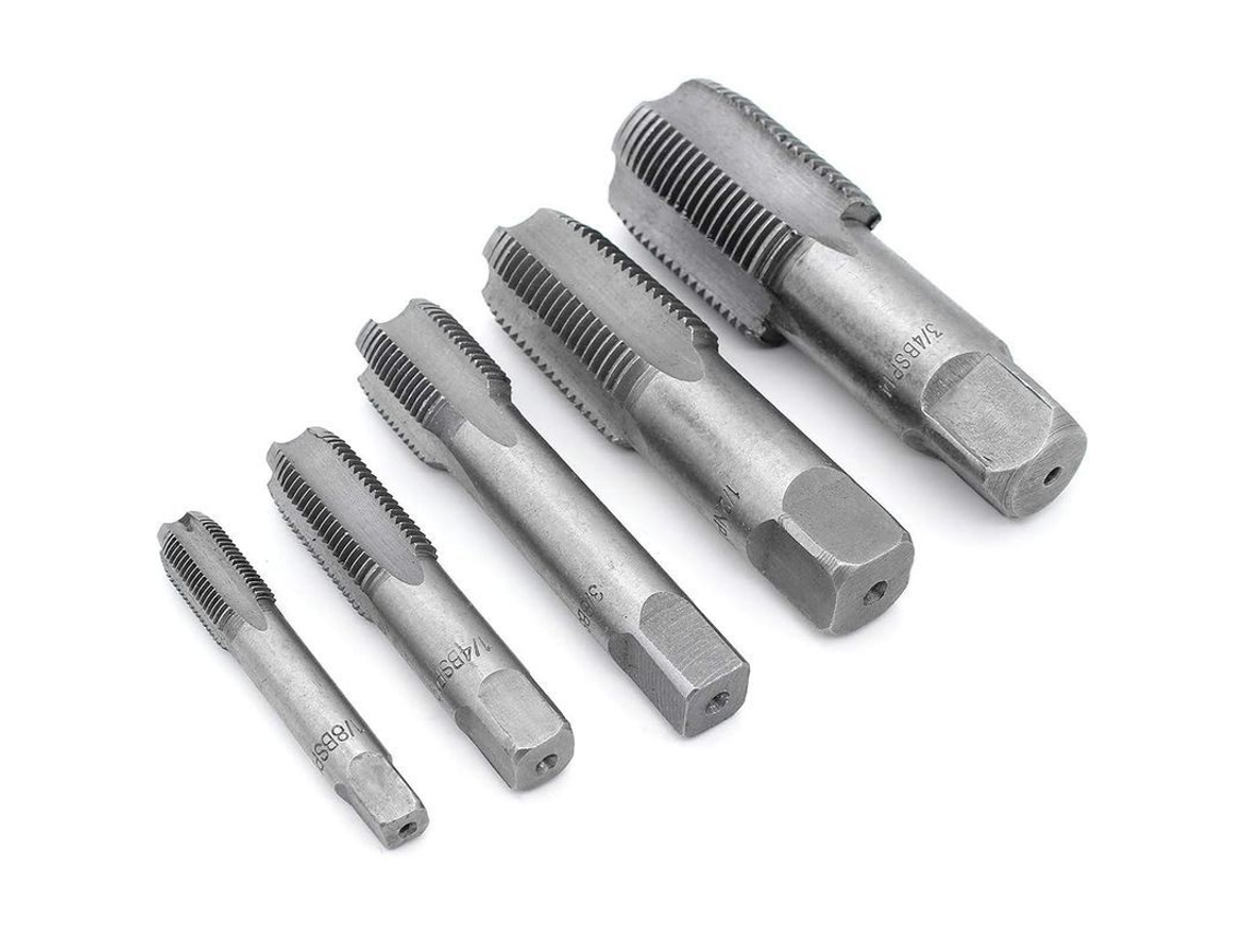 Mangueira Rosca BSP 55 Graus G1/8 G1/4 G3/8 G1/2 G3/4 5 Peças S/MARCA