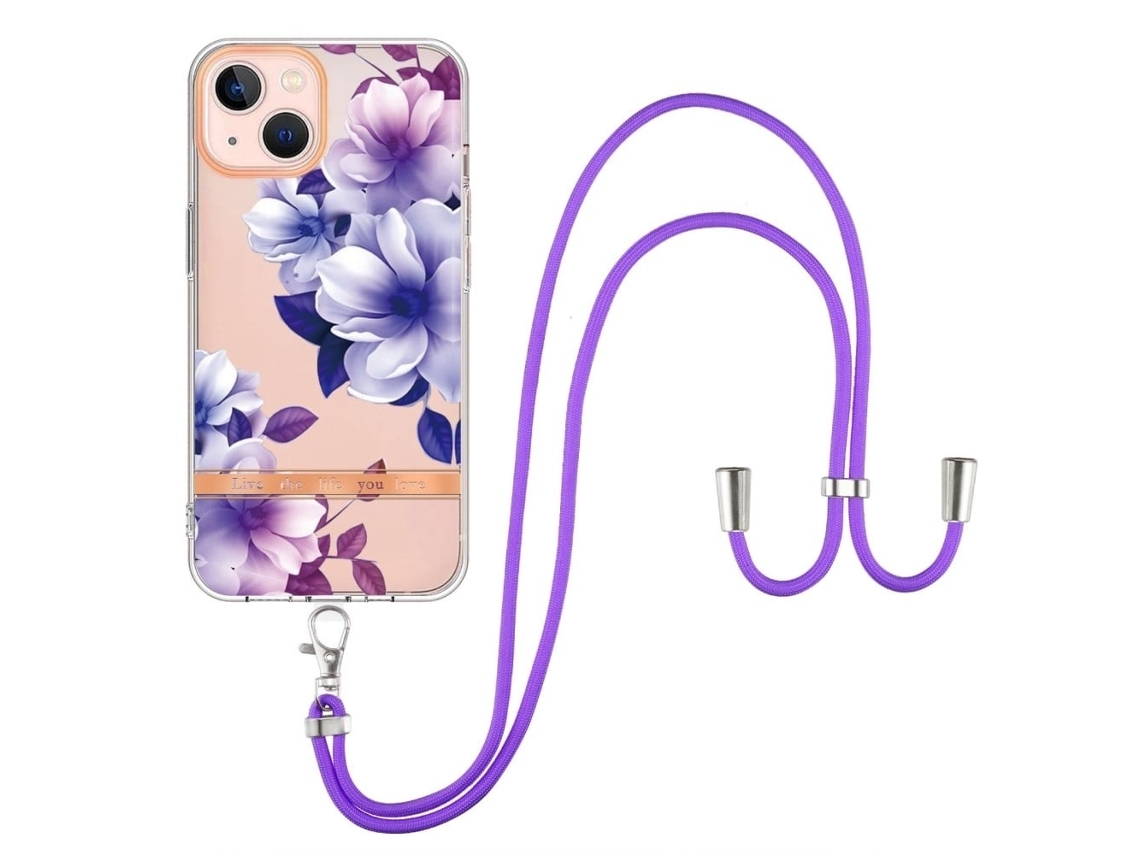 Lurelia Capa Para Telemóvel Com Cordão Para Iphone 14