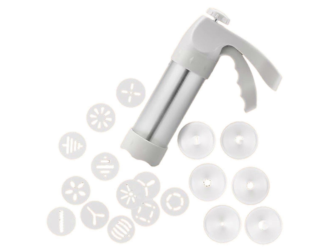 Kit Para Fazer E Decorar Biscoitos Em Casa Com 12 Discos De Decoração E 6 Funis. Nostalgia88