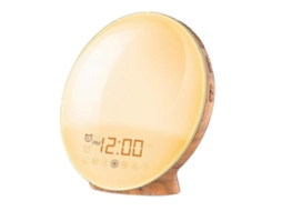 Despertador Led Com Simulação De Nascer Do Sol, Suporte Para Dormir, Rádio Fm E Função Soneca Para O Quarto Slowmoose