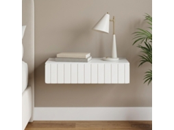 Vidaxl Mesa Lateral De Parede Branco 87,5 X 34,5 X 17 Cm