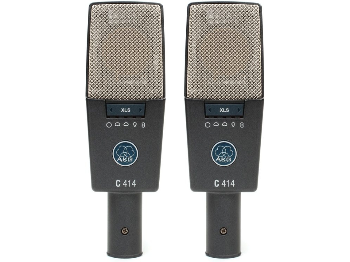 Akg Microfone Condensador C414 Xls Stereo Set