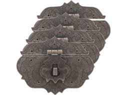 Conjunto De 4 Tâmaras Decorativas Para Caixas Madeira, Na Liga Zinco