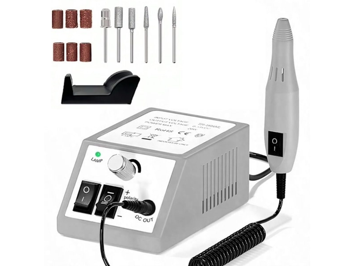 Lurelia Lixa Elétrica De Unhas Com 12 Acessórios Para - Pedicure E Manicure, 60 Mm, 3 Cm