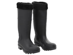 Galochas VIDAXL Preto PVC