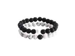 Pulseira De Casal Vintage Com Pérolas Personalizada