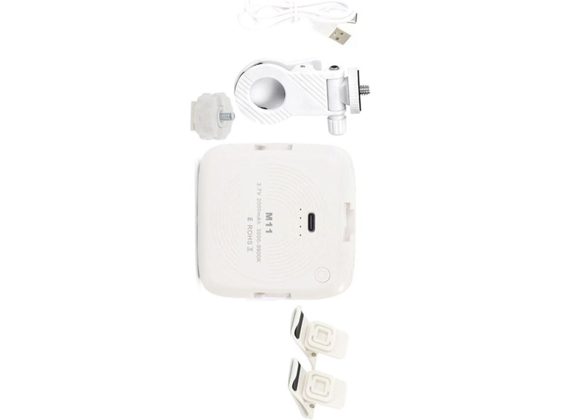 Luz Para Celular Com Rotação De 360 Graus, 3 Modos, Encaixe Para Carregamento.