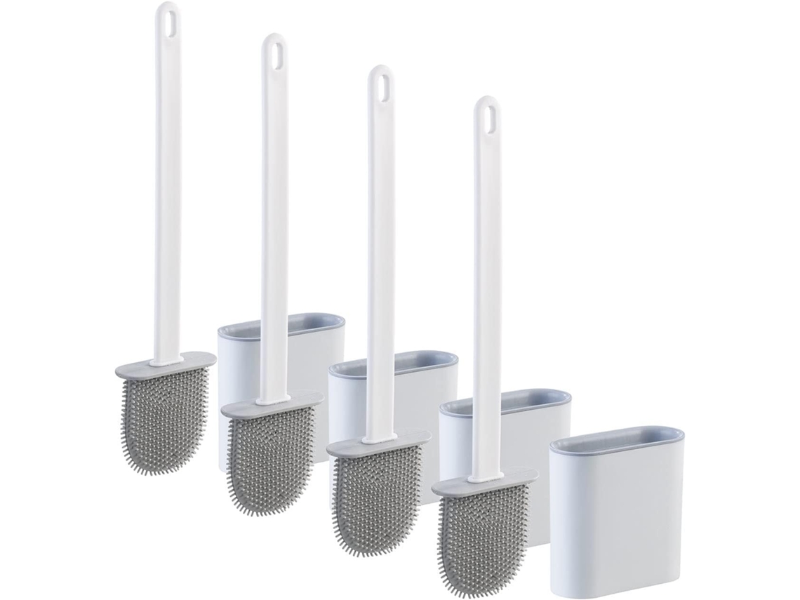 Conjunto De Escovas Sanitárias Conjunto De 4 Escovas Sanitárias De Silicone Com Suporte Respirável, Gokoco