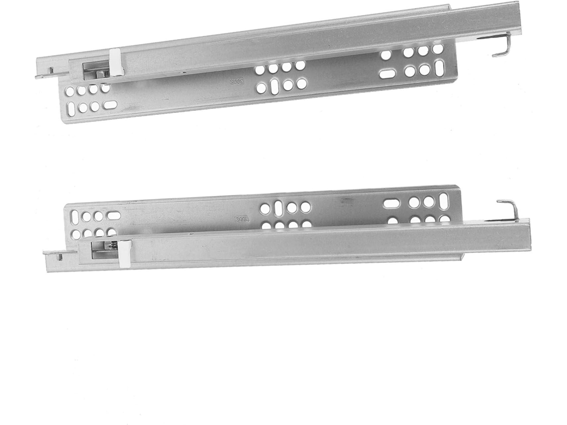 Toddmomy Conjunto De 2 Corrediças Gaveta Ocultas Em Aço Inoxidável Reforçado, Suporte Estável E Design Fácil De Usar