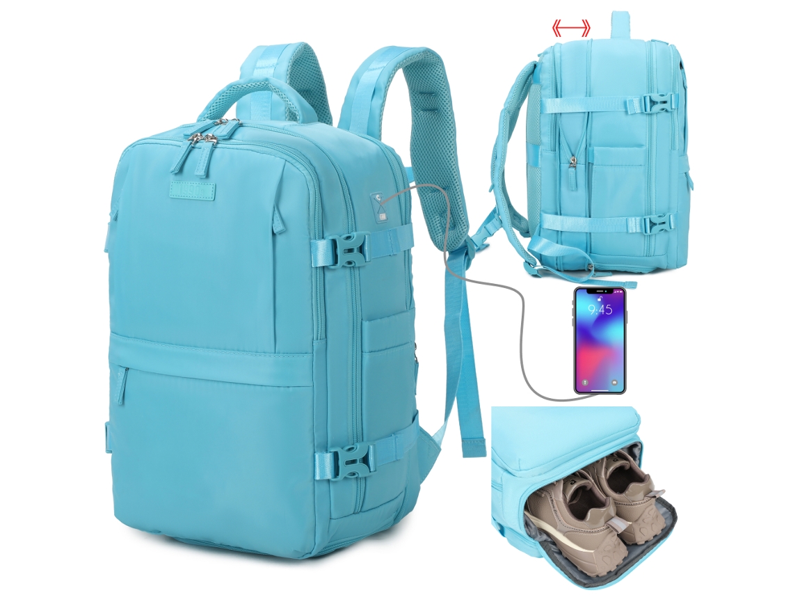 Mochila De Cabine Expansível 1990s Ryanair Azulclaro (40x25x20 25cm 20l 25l)