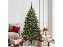 Vidaxl Árvore De Natal Artificial Verde 180 Cm Pvc E Metal