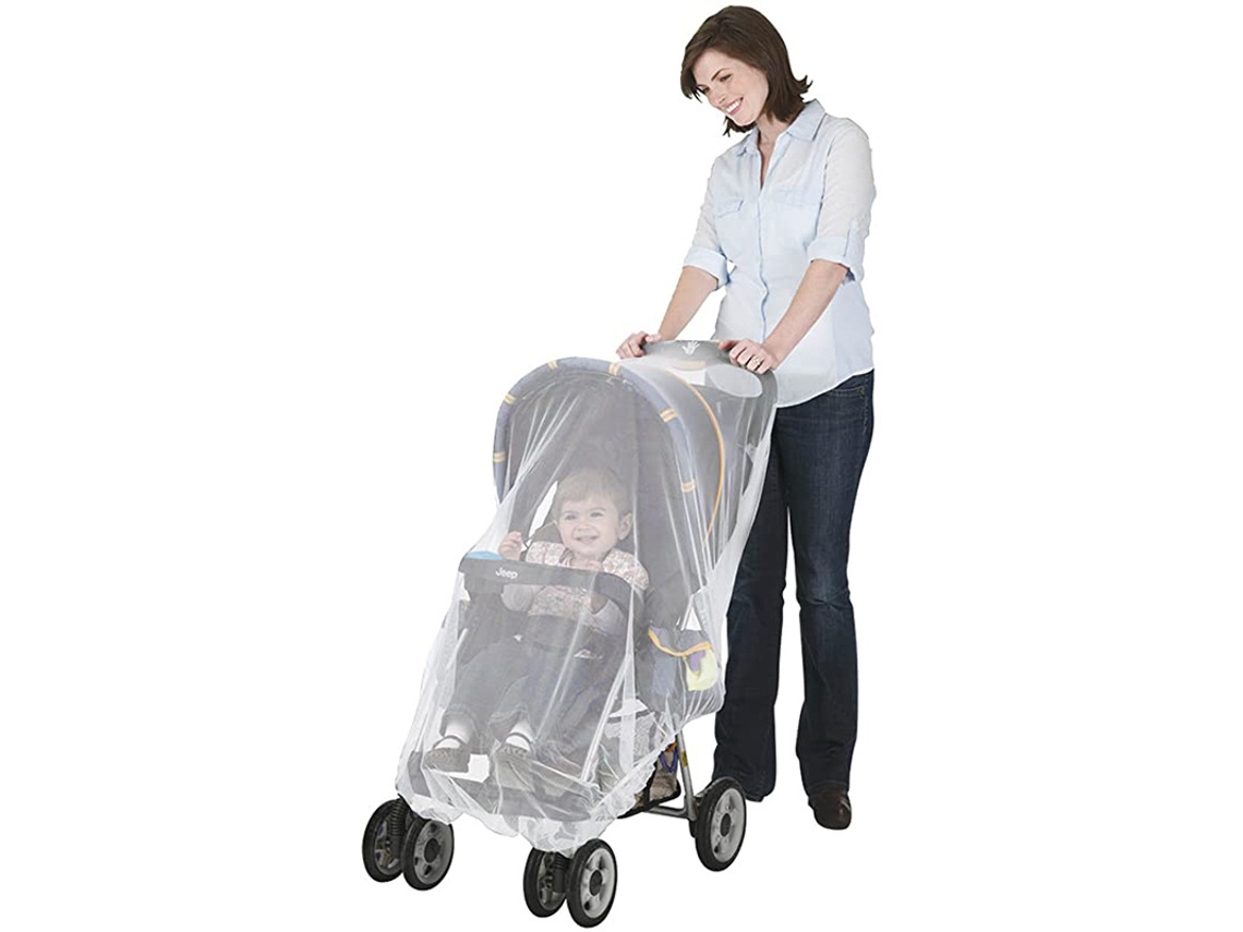 Mosquiteiro para Carrinho de Bebê, Conforto e Berço, 3 Peças, Branco AQUAFORGE