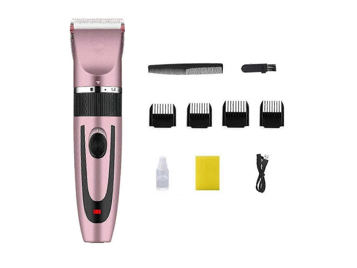 Máquina De Cortar Cabelo Profissional Potente, Tesoura Elétrica De Empurrar, Recarregável, Para Barbear, Aparador De Cabelo E Barbeador, Cor Ouro