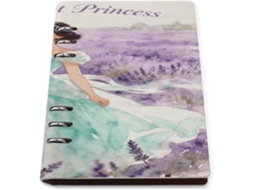 Peppermint Princess Pasta De 6 Argolas, Recarregável, Em Couro Sintético, Folhas Soltas, Organizador Pessoal