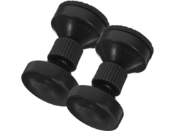 Batentes de Cabeceira, Fácil Montagem, Feitos Abs e Metal, Conjunto 2 Peças. Suporte Cama Ajustável CHABERLU