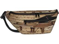 Bolsa Transversal Tropicallife com Estampa de Notas Musicais de Piano 38 X 25 9 X 19 Cm impermeável