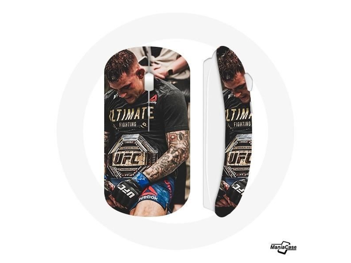 Mouse Sem Fio Dustin Glenn Poirier Ufc Usb Wifi Incluído Compatível Com Mac E Pc Branco Brilvibera