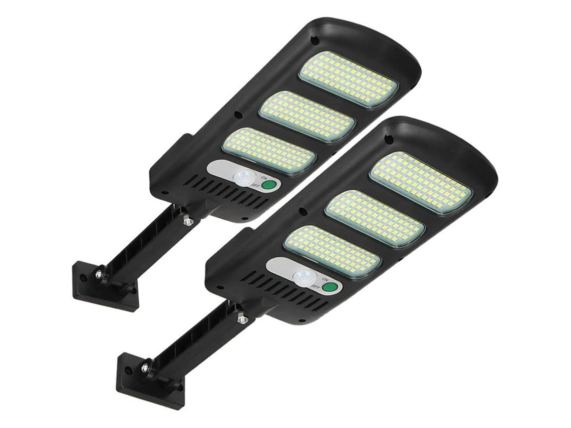 2 Pack Luz Solar Externa com Sensor Nova Line 213 LED Ip65