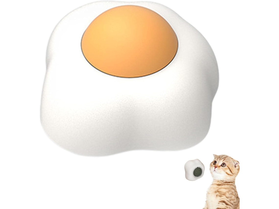 Bola De Catnip, Bola De Catnip Com Design De Ovo Frito Para Montagem Na Parede Bolas Giratórias De Hortelã Bola De Catnip, Bola De Ca Gokoco