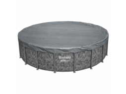Conjunto 1 Capa Para Piscina Bestway Cinzento Poliéster (ø5,49 M)