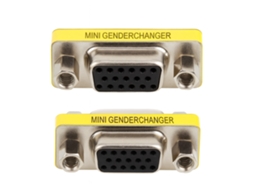 Adaptador Conversor Vga F Para Vga F Sanda Sd 7283 Cinzento