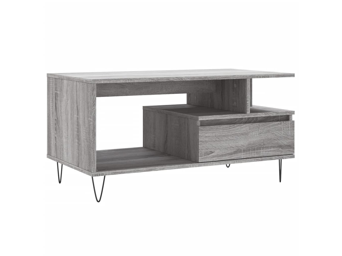 Coffee Table, Coffee Tables Vidaxl Cinzeto Madeira Processada (n/a)