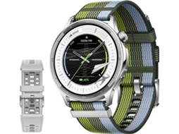 Smartwatch OPPO Watch S Prateado + Pulseira OPPO Watch Strap 22mm (Cinzento)