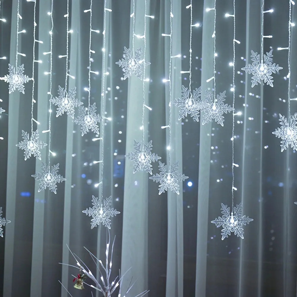 Nova Cachoeira, Flocos De Neve, Decoração De Natal, Ledvayotoy