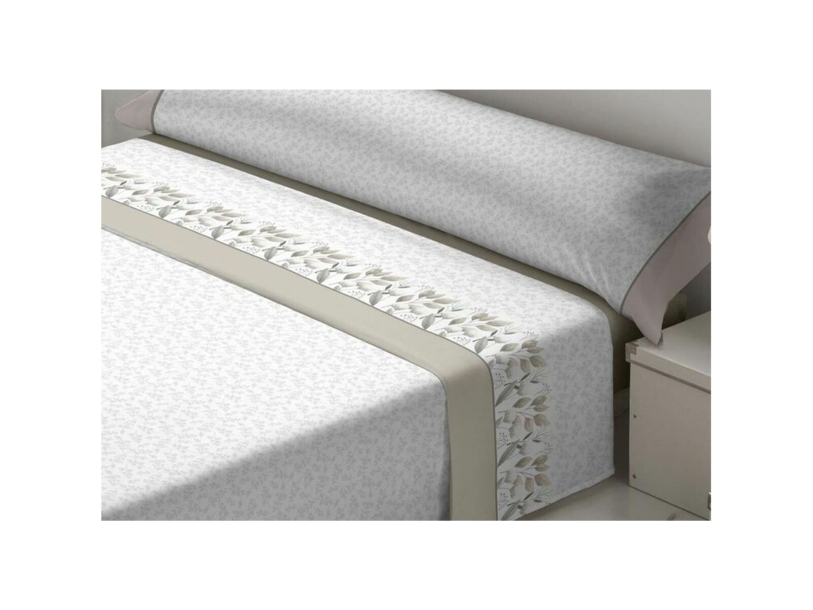 Conjunto de Lençóis TEJIDOS REINA Dulceida (Queen - Marfim)