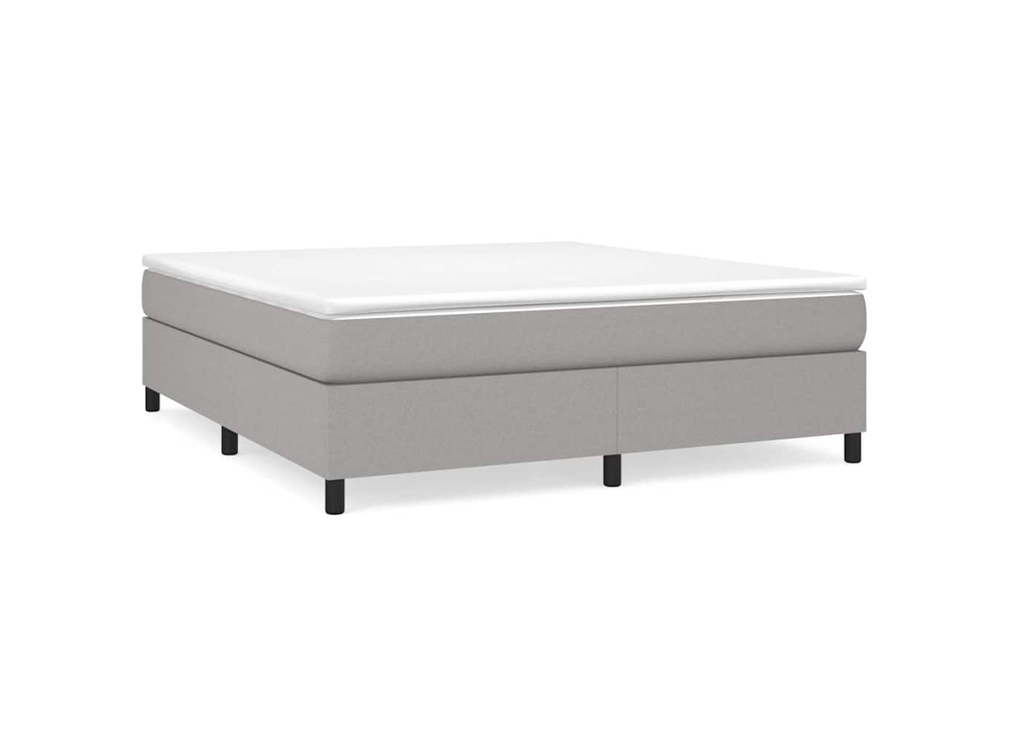 Box Spring Bed, Box Spring Beds Vidaxl Cinzeto Tecido (180 X 200 Cm)