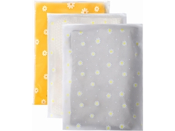 Conjunto De 10 Sacos Organizadores Reutilizáveis ​​com Fecho Zip, 40x50cm, Impermeáveis, Para Roupas Viagem jun