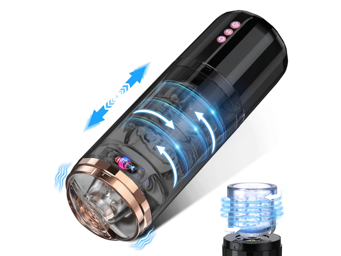 Masturbador Masculino Automtico com 10 Vibraes e 5 Modos de Rotao de  Impulso Preto YIZHOOD | Worten.pt