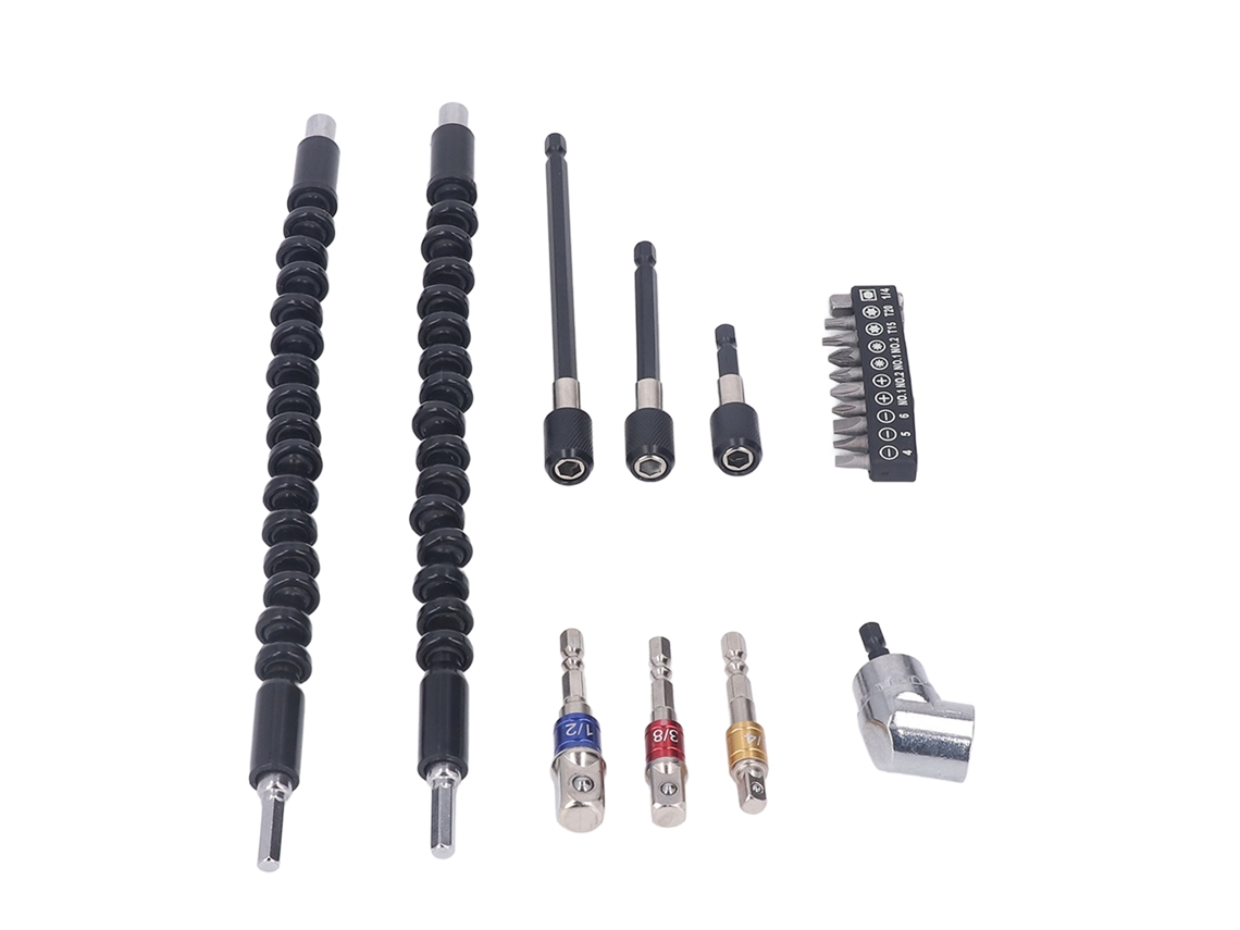 Kit De Extensão Para Brocas Laxiscreed Com Dobra De 105°, Flexível E Versátil Para Aumentar A Precisão De Trabalho