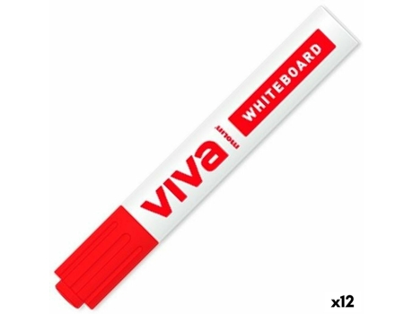 Marcador para Quadro MOLIN Viva Vermelho (12 Unidades)