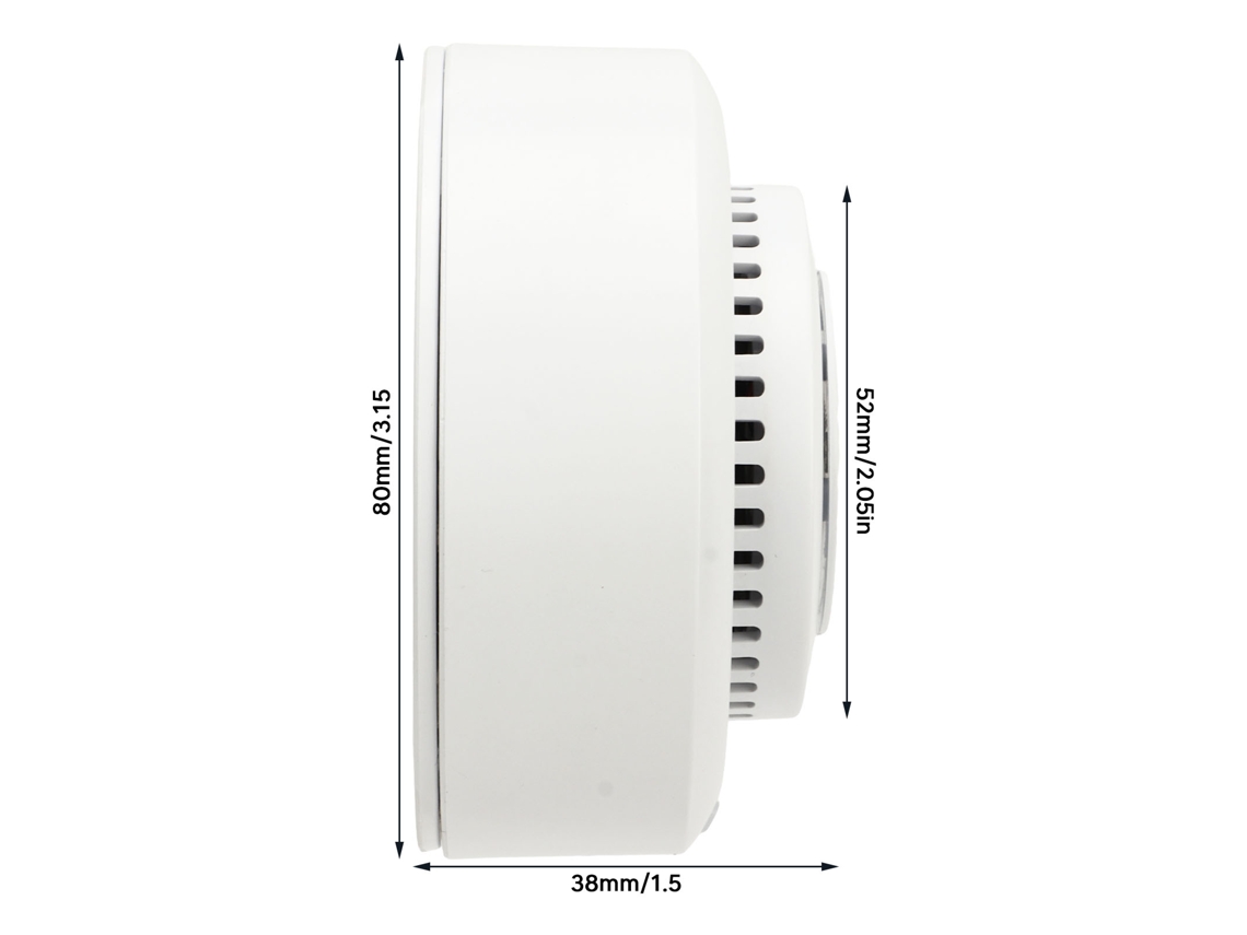 Laxiscreed Detector De Fumos Com Aviso De Bateria Fraca E Alarme De Alto Volume