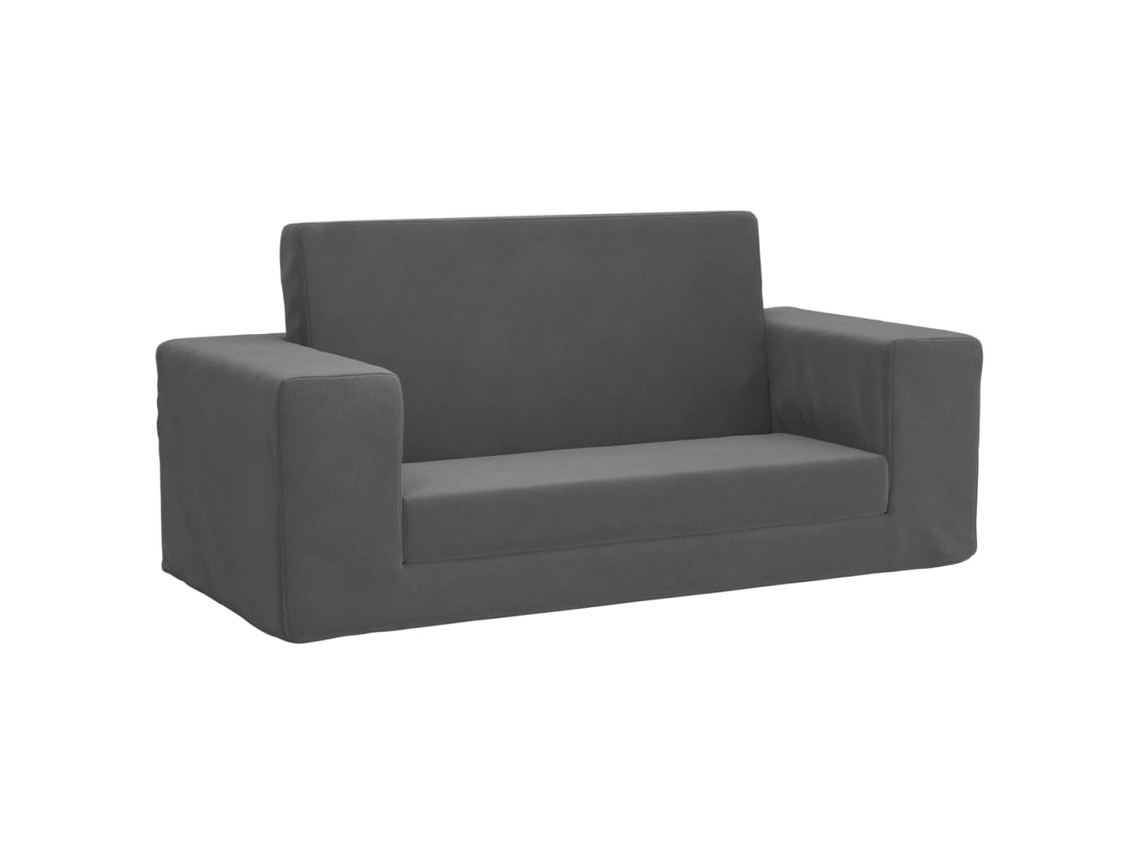 Kids' Sofa Bed, Kids' Sofa Beds Vidaxl Antracite Poliéster (sofá-cama)