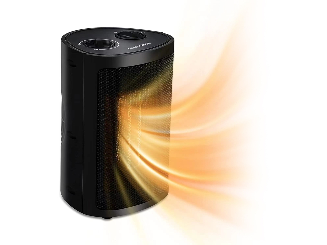 Aquecedor Elétrico Portátil 750w/1500w com Termostato e Proteção Anti tombamento para Ambientes Internos