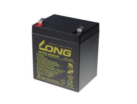 Bateria F2 de alta capacidade e longa duração de 12 V, 5 Ah (WP5 12SHR F2)