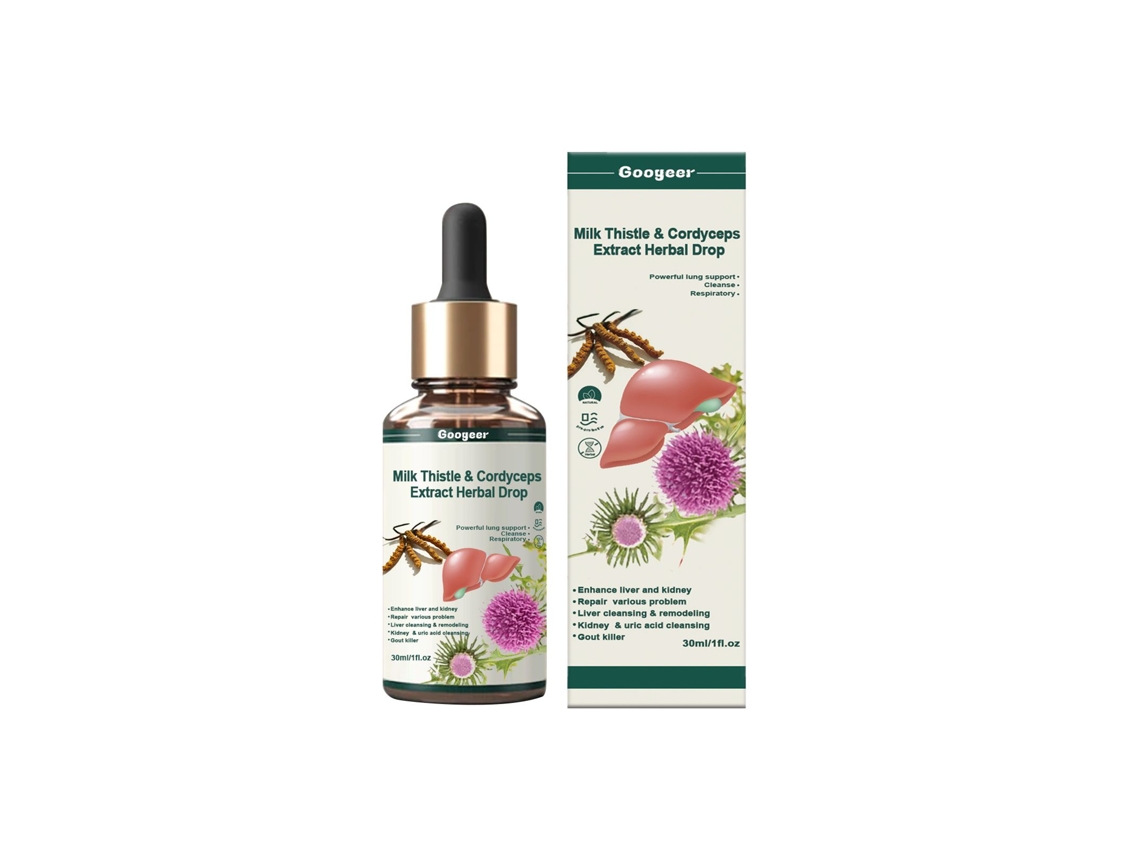 Gotas de Cardo Mariano com Cordyceps