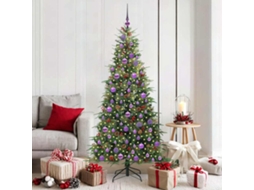 Vidaxl Árvore De Natal Articulada Artificial Verde 180 Cm Pe E Pvc