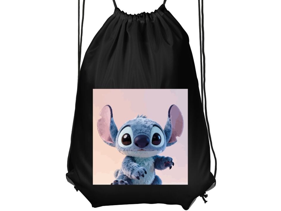 Mochila de Ginástica Infantil- Confortável e Prática, Preta BRILVIBERA