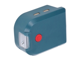 Adaptador de Bateria para Ferramentas Elétricas 14.4 18v Usb
