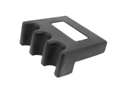 Yncm-suporte De Taco De Bilhar Plástico Duro Para 3 Tacos Preto