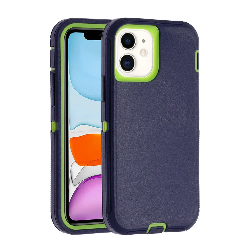 (verde, Iphone 11 Pro Max) Capa De Celular 3 Em 1 Para Iphone, Resistente A Impactos E Vibrações, Com Classificação Militar.