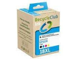 Pack 4 Tinteiros RECYCLECLUB 18XL T1816 Color