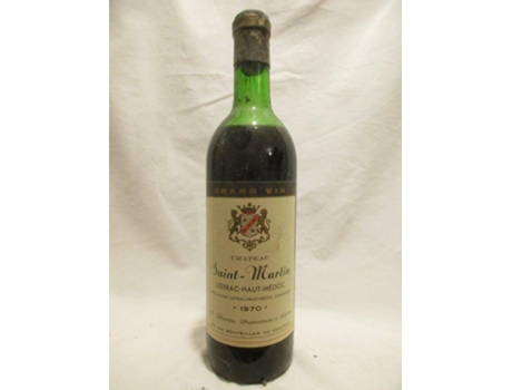 Vinho Tinto CHÂTEAU SAINT-MARTIN 1970 (75 cl - 1 unidade)