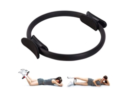 Anel de Pilates - Mágico para Exercícios Físicos, Equipamento de Treinamento Esportivo em Casa (preto)-aquaforge
