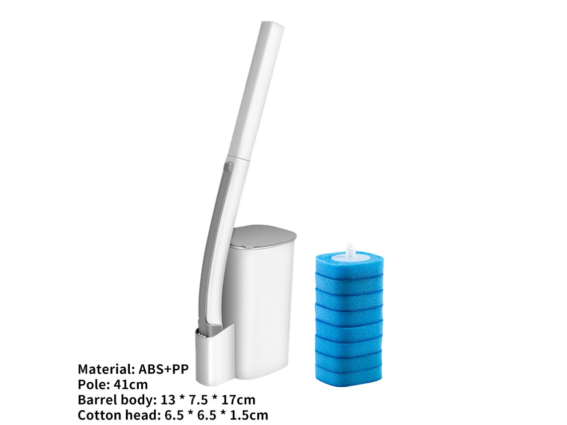 Conjunto De Escova De Banheiro Descartável Com Cabeça Substituível E Cabo Longo Sunny Spaces