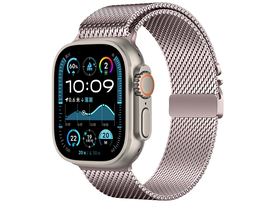 Bracelete para Apple Watch 38/40/41mm Aço Inoxidávelrosa XIAOMOYU