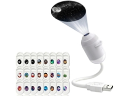 Projetor Galaxy 2em 1, Luz Noturna, 24-cores De Led, Usb | Controle De Toque Com Intensidade Ajustável, Céu Estrelado